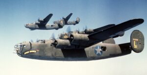 B-24Ds of 93rd Bomb Group in formation