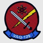 VAQ-129 Vikings Patch – With Hook and Loop, 4"