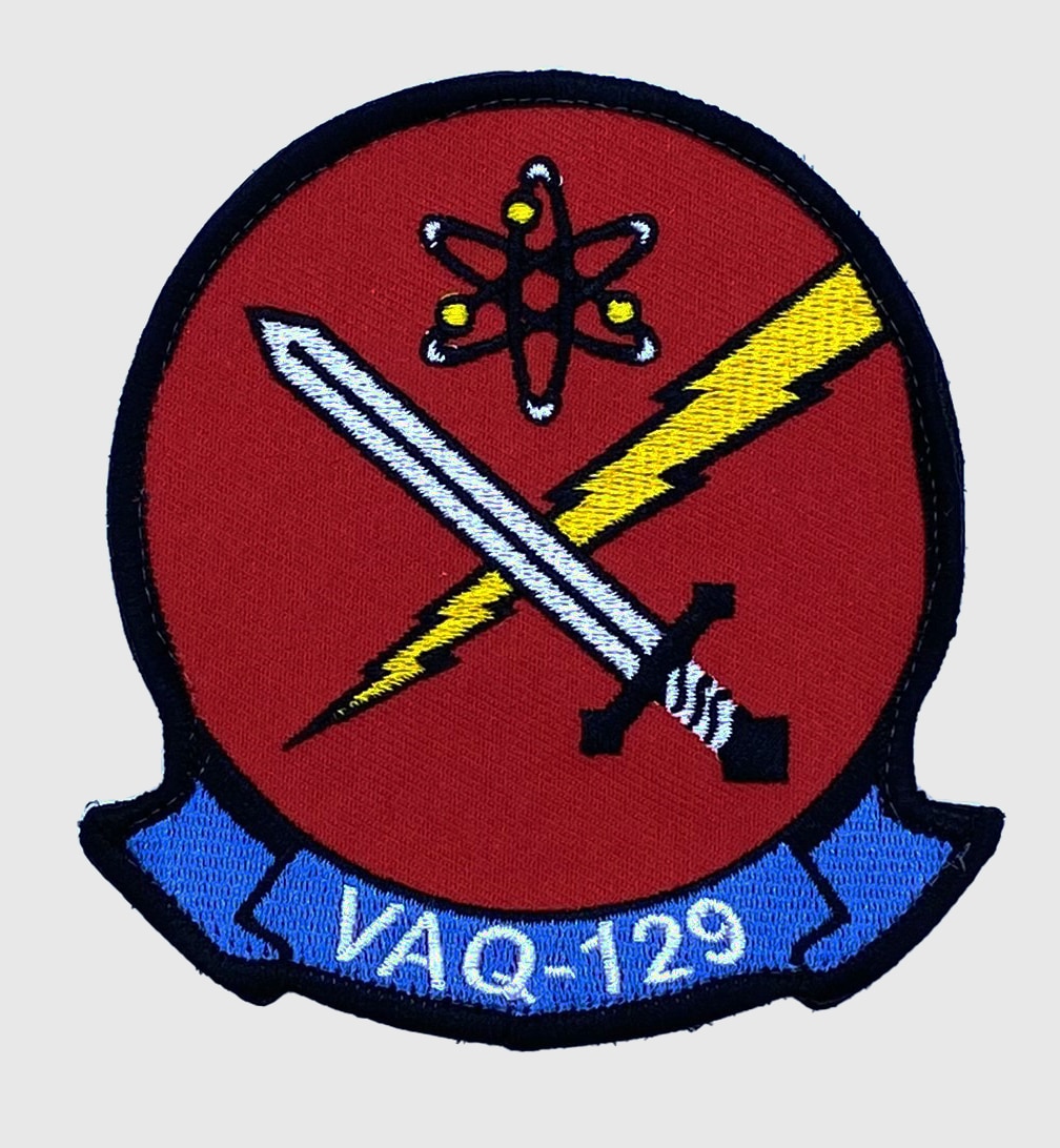 VAQ-129 Vikings Patch – With Hook and Loop, 4"