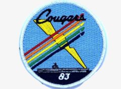 VAQ-139 Cougars Throwback Shoulder Patch – With Hook and Loop, 3"