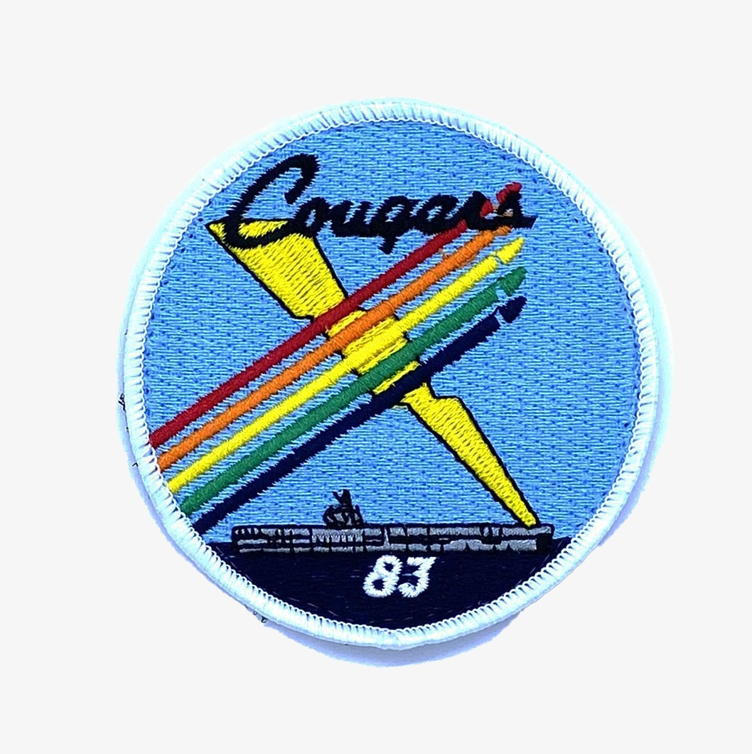 VAQ-139 Cougars Throwback Shoulder Patch – With Hook and Loop, 3"