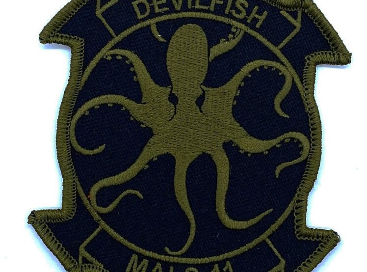 MALS-11 Devilfish 2022 OD Green Patch –Sew on, 4"