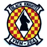 HMM-264 Black Knights Patch – With Hook and Loop