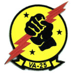 VA-25 "Fist of the Fleet" Squadron Patch (3 star)