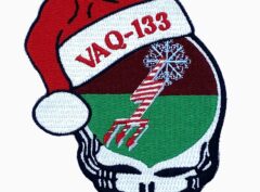 VAQ-133 Wizards Christmas Patch - With Hook and Loop
