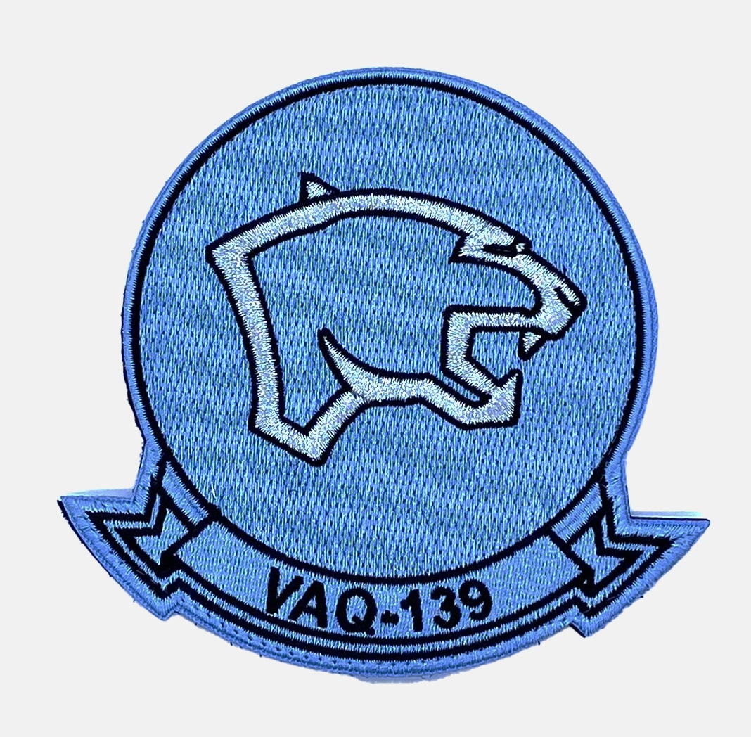 VAQ-139 Carolina Blue Throwback Patch – With Hook and Loop, 4"
