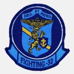 VF-32 / VFA-32 Swordsmen Squadron Patch – With Hook and Loop