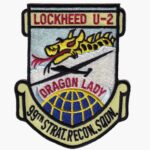 Lockheed U-2 Dragon Lady Patch – Plastic Backing, 4"
