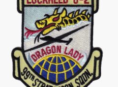 Lockheed U-2 Dragon Lady Patch – Plastic Backing, 4"