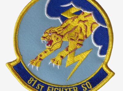 81st Fighter Squadron Patch - With Hook and Loop, 4"