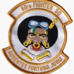 80th Fighter Squadron Patch - With Hook and Loop, 4"
