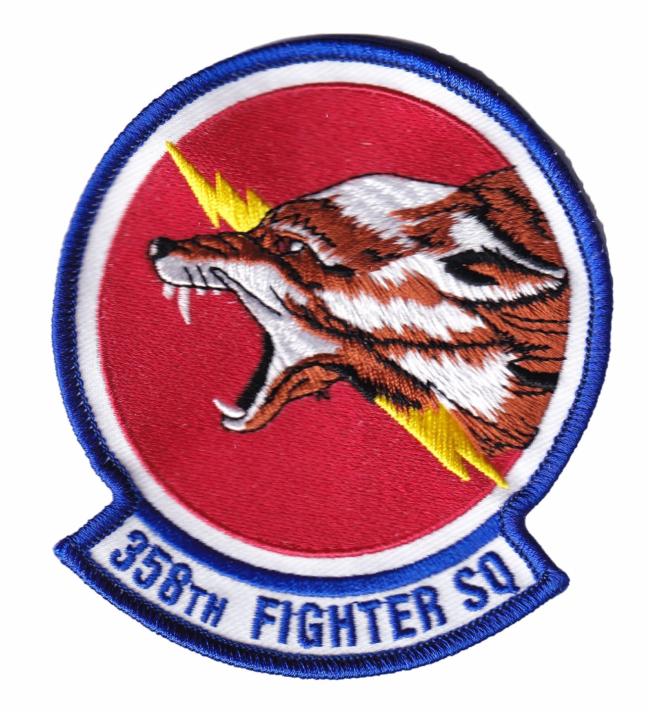 358th Fighter Squadron Patch - Plastic Backing, 4"
