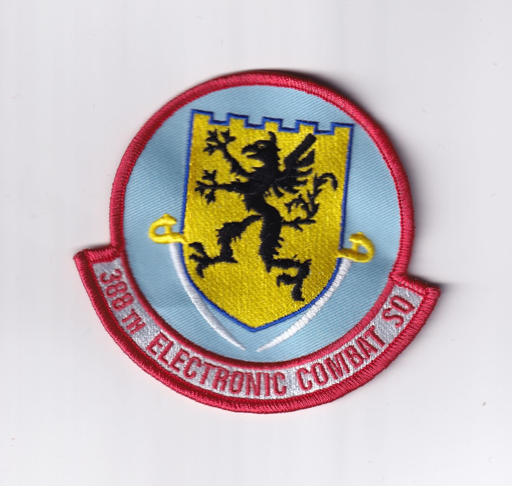 388th Electronic Combat Squadron Patch - Plastic Backing, 4"