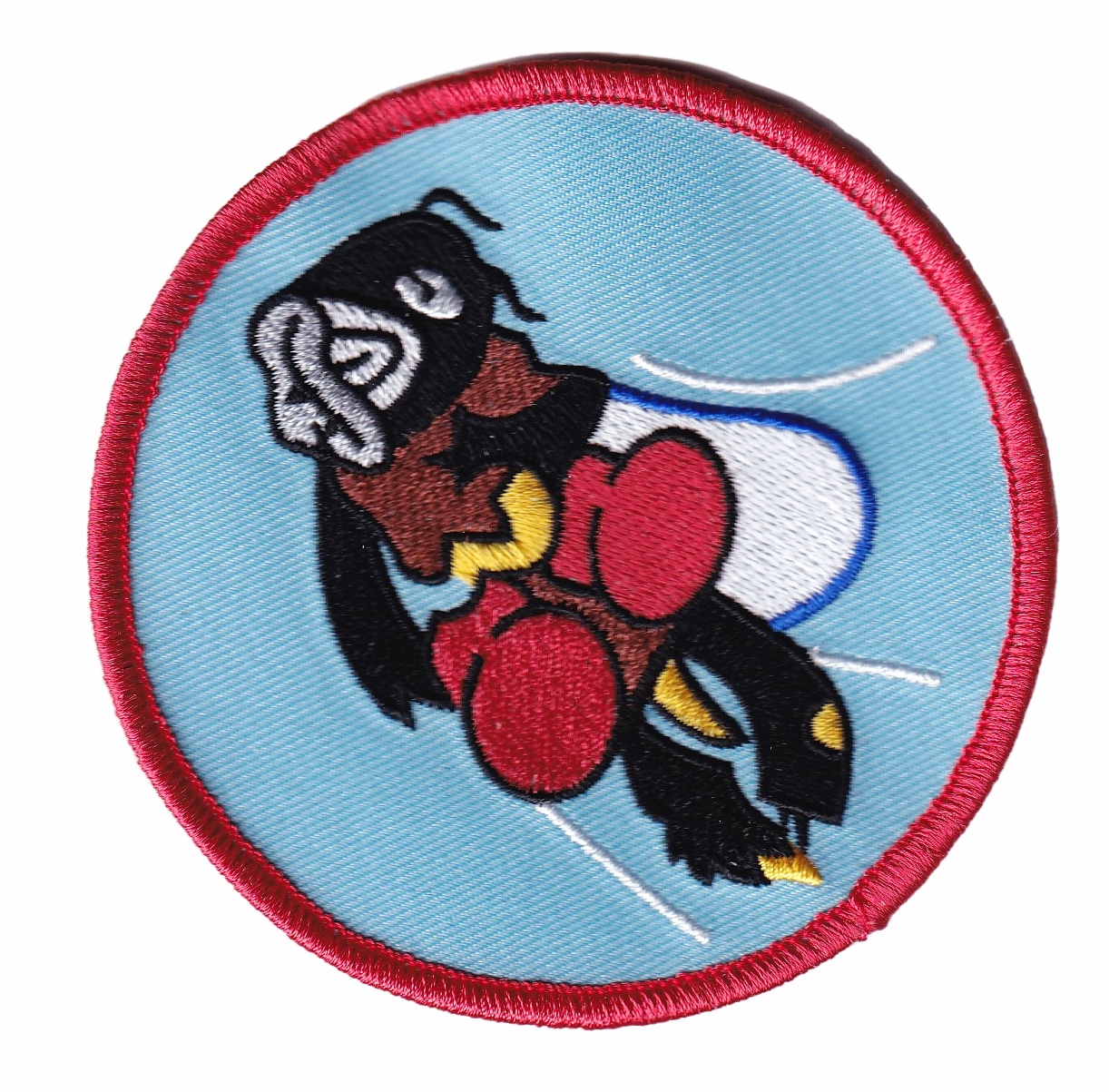22d Fighter Squadron Patch - With Hook and Loop, 3.5"