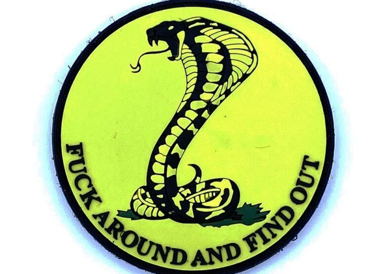 F*ck Around and Find Out AH-1 Cobra PVC Patch – With Hook and Loop
