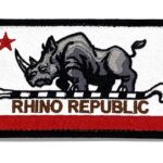 Rhino Republic Flag Patch