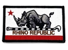 Rhino Republic Flag Patch