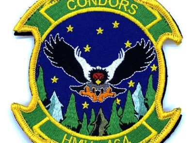 HMH-464 Condors (yellow) Patch – With Hook and Loop, 4.5"