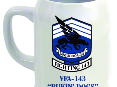 VFA-143 Pukin Dogs Tankard, Ceramic, 22 ounces, Pilot gifts