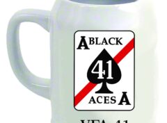 VFA-41 Black Aces Tankard, Ceramic, 22 ounces, Pilot gifts
