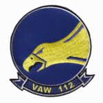 VAW-112 Golden Hawks Squadron Patch - Hook and Loop, 4"
