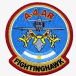 A-4 AR Skyhawk Fightinghawk Patch – With Hook and Loop, 4"
