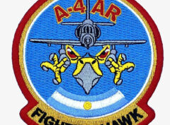 A-4 AR Skyhawk Fightinghawk Patch – With Hook and Loop, 4"