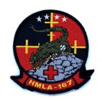HMLA-167 Warriors Squadron Patch – With Hook and Loop
