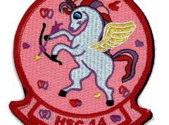 HSC-14 Chargers Valentine’s Day Patch – With Hook and Loop,4.25″
