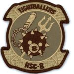 HSC-8 Eightballers Squadron Patch Tan– Sew On, 4.25″