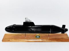 HMS Ambush (S120) Submarine Model, Royal Navy, 20", Scale Model, Mahogany, Astute Class