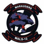 MALS-12 Marauders Black PVC Patch