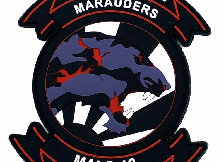 MALS-12 Marauders Black PVC Patch