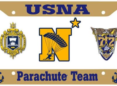 License Plate with Frame – Parachute Team