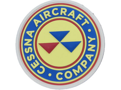 Cessna® Company PVC Shoulder Patch – With Hook and Loop, 3″, Officially Licensed