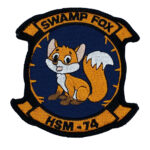 HSM-74 Swamp Fox Baby Fox Patch – With Hook and Loop, 4″