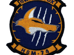 HSM-74 Swamp Fox Patch – Plastic Backing, 4″