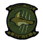 HSM-74 Swamp Fox Squadron Patch HL Green Subdued (10) 4in
