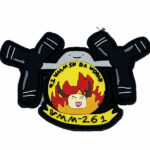VMM-261 Raging Bulls #1 VMM in da World PVC Patch – With Hook and Loop, 4″