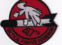 417th Tactical Fighter Squadron Patch