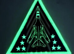 B-1b Lancer Glow in the Dark Patch – Plastic Backing, 3.5″