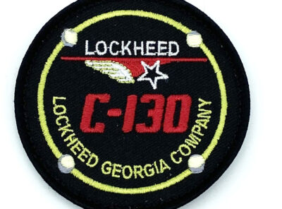 Lockheed Martin® C-130 Hercules® Yoke Patch – Plastic Backing, Officially Licensed, 3″