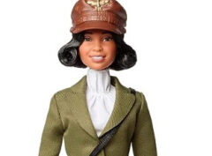 Barbie Inspiring Women Doll, Bessie Coleman in Aviator Suit with Helmet and Goggles