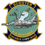 A-4 Skyhawk “Scooter Trouble Shooter” Patch – Sew On, 4″