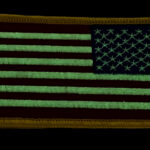 US Flag Reverse Patch Glow in the Dark