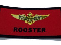 Rooster Name Tag Small Patch (3″x1.5″) – Sew On