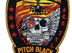 Alpha Company 1-10 Attack Pitch Black Patch - With Hook and Loop