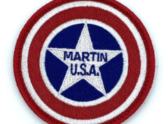 Lockheed Martin® "Glenn L Martin Aircraft", WWII, 3 in Retro Patch, Hook and Loop, Licensed