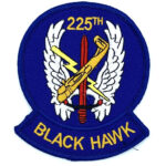 US Army 225th Black Hawk Patch – With Hook and Loop