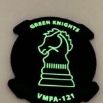 VMFA-121 Green Knights PVC Glow in the Dark Patch